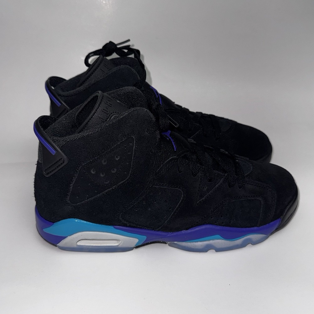 Nike Air Jordan Retro 6 Aqua Black GS Size 6.5 6.5Y Women's 8